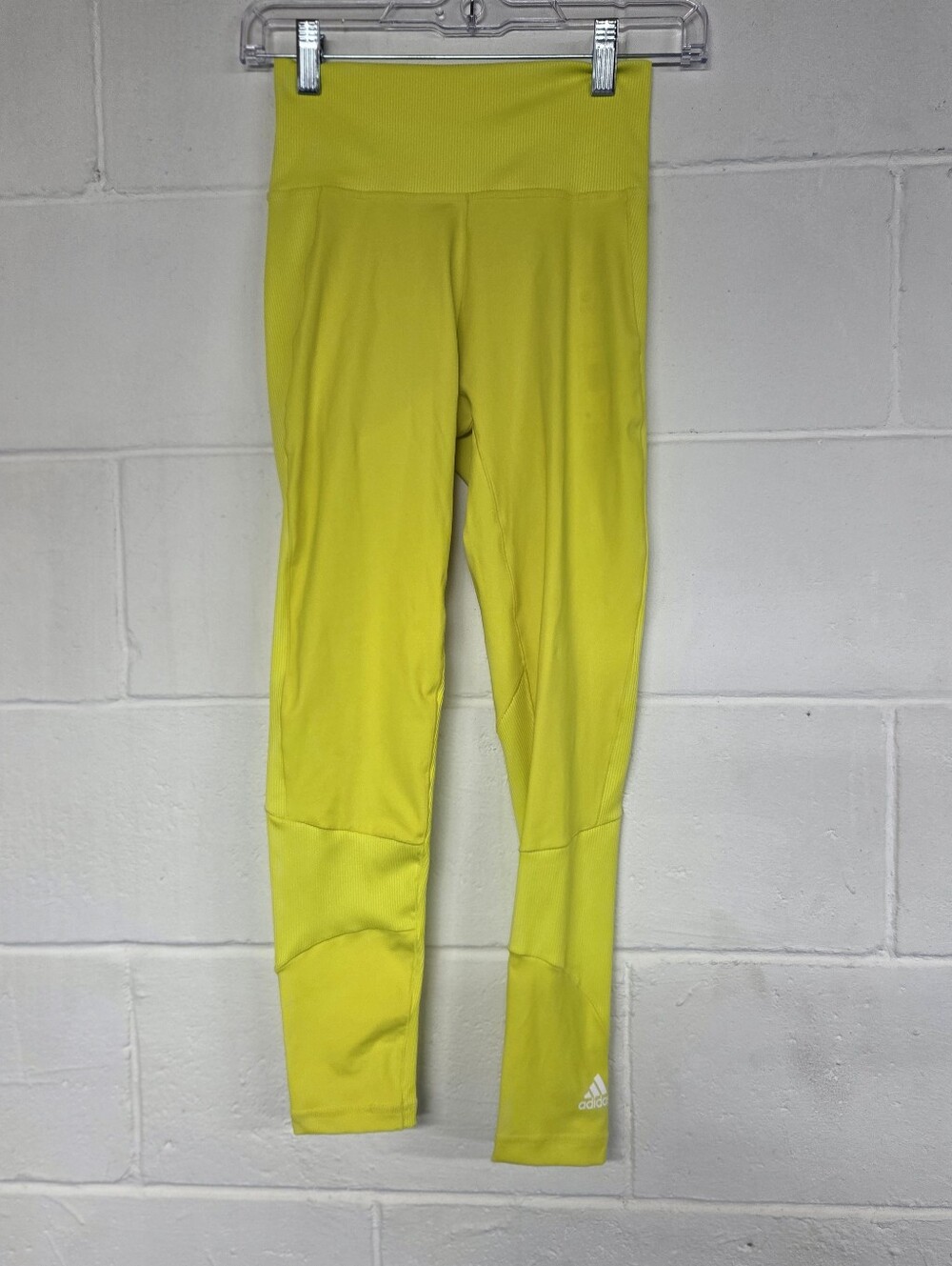 adidas Neon Yellow High-Waist Women's Leggings